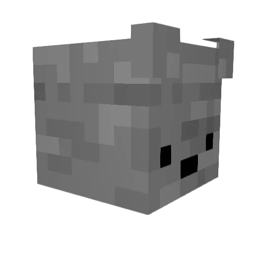 SimpsonV5 Minecraft avatar head, 3D render