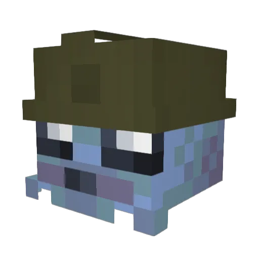 Simsam0_ Minecraft avatar head, 3D render