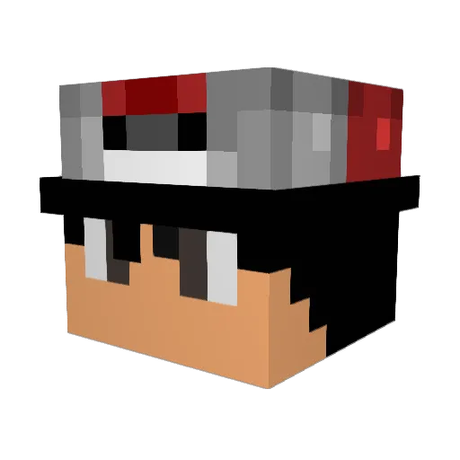 Simsmis34city Minecraft avatar head, 3D render