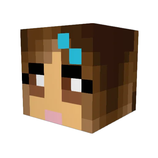 Simter Minecraft avatar head, 3D render
