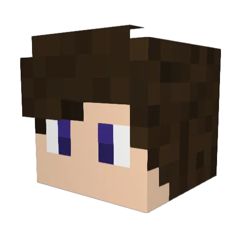 Simufan03 Minecraft avatar head, 3D render