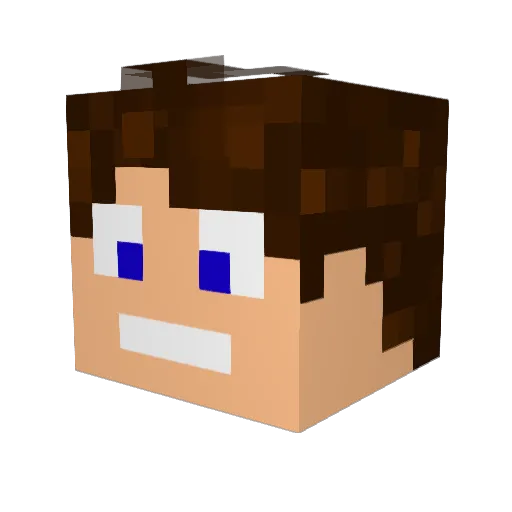 Simur407 Minecraft avatar head, 3D render
