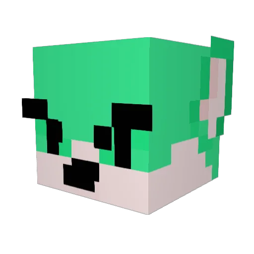 Simy_Sim Minecraft avatar head, 3D render