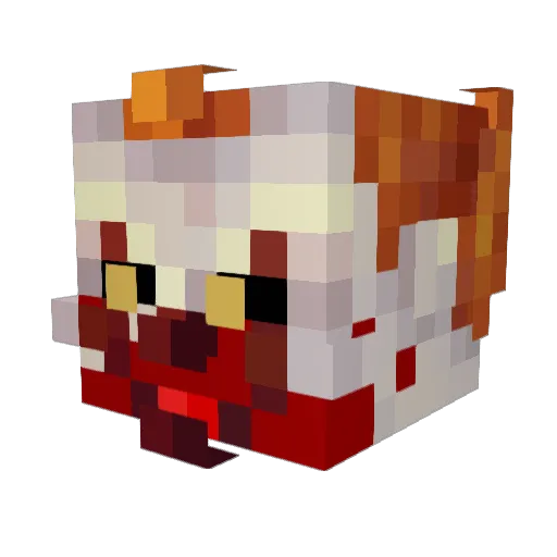 Simycoke Minecraft avatar head, 3D render