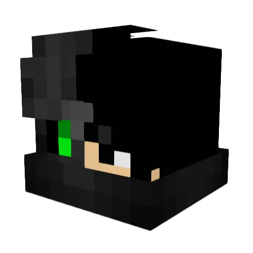 SinBoy Minecraft avatar head, 3D render