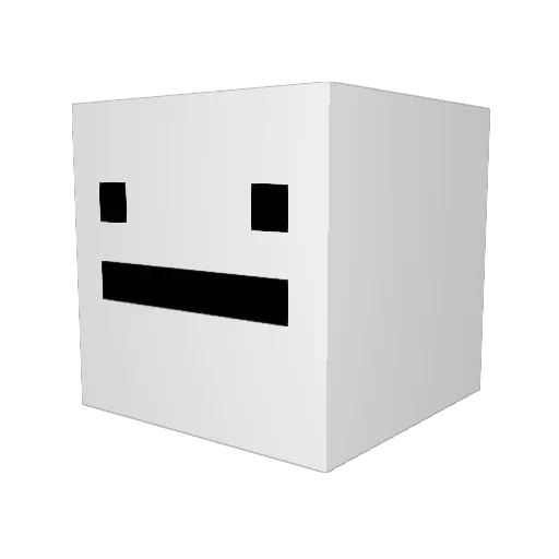 SinCityCrazy Minecraft avatar head, 3D render