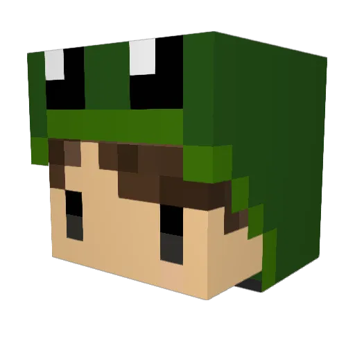 SinCone_ Minecraft avatar head, 3D render