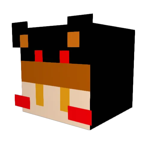 SinDo0701 Minecraft avatar head, 3D render
