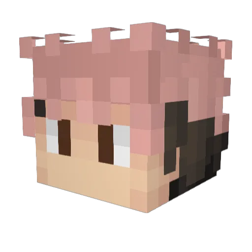 SinKatori Minecraft avatar head, 3D render