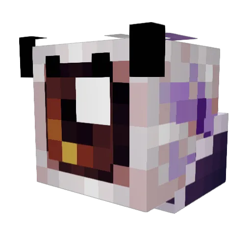 SinMalor Minecraft avatar head, 3D render