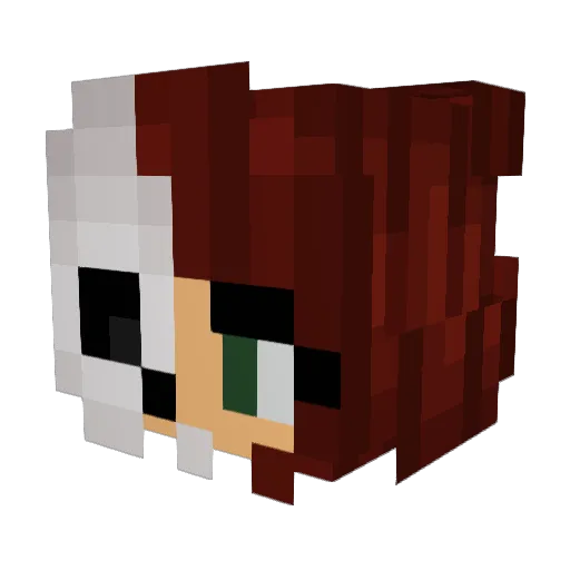 SinVyri Minecraft avatar head, 3D render