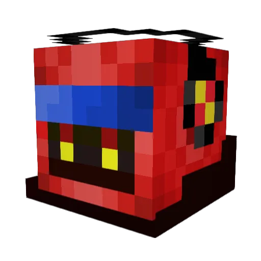 SinYang13 Minecraft avatar head, 3D render