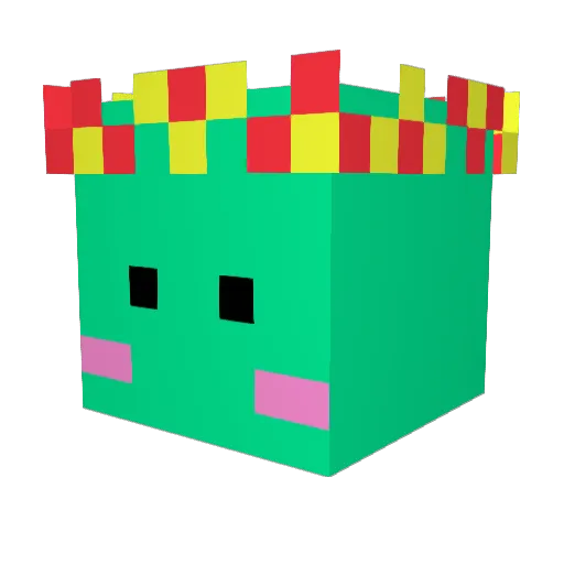 Sin_sa_ Minecraft avatar head, 3D render