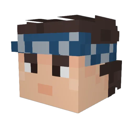 Sinan___3838 Minecraft avatar head, 3D render