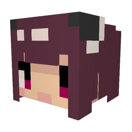 Sinanotaii Minecraft avatar head, 3D render