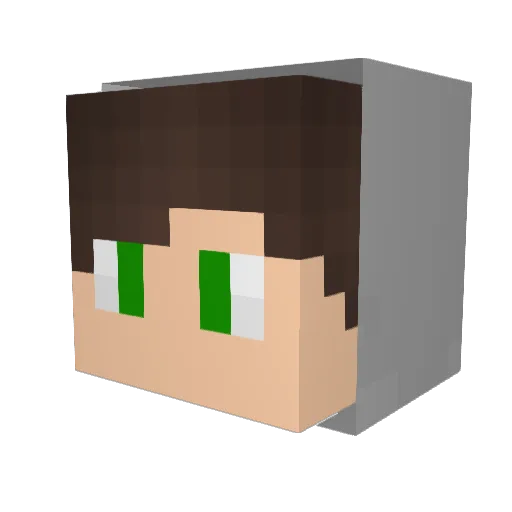 Sinare11 Minecraft avatar head, 3D render