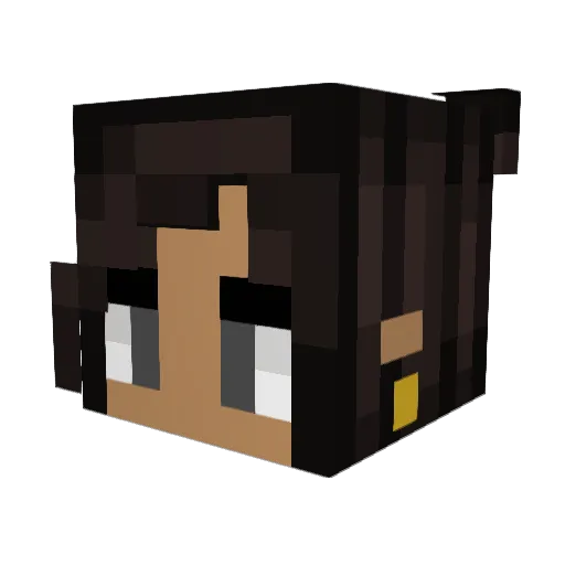 Sinari04 Minecraft avatar head, 3D render