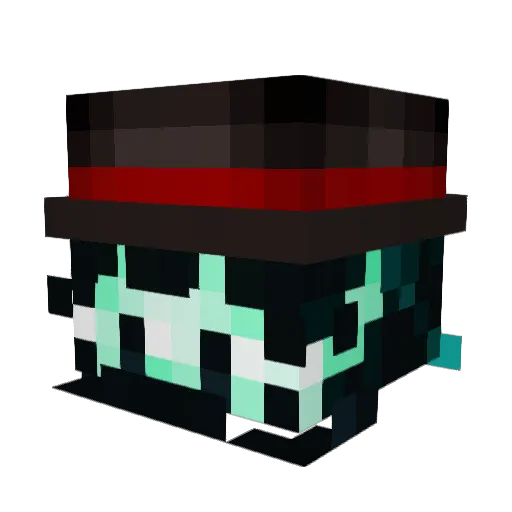 Sinatr Minecraft avatar head, 3D render