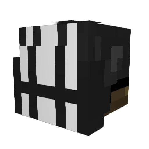 Sinatra247 Minecraft avatar head, 3D render