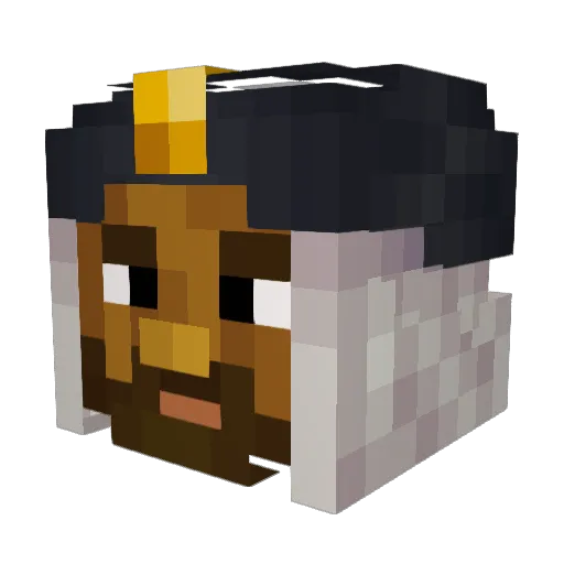 SinayBSD Minecraft avatar head, 3D render