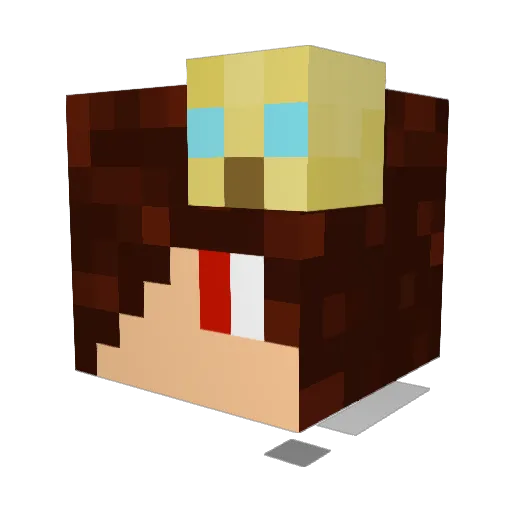 Sinbad671 Minecraft avatar head, 3D render