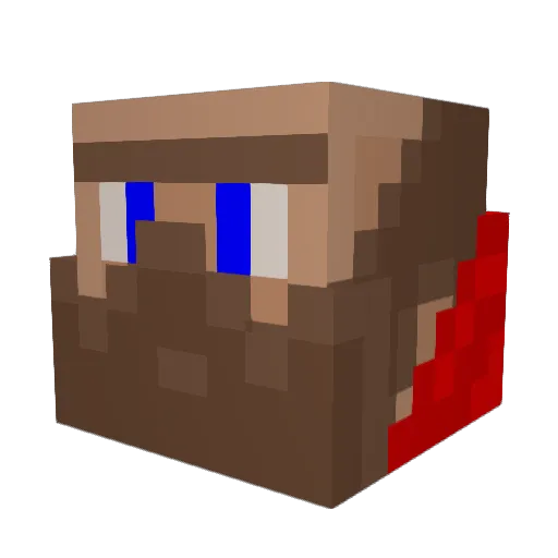 SinbadEV Minecraft avatar head, 3D render
