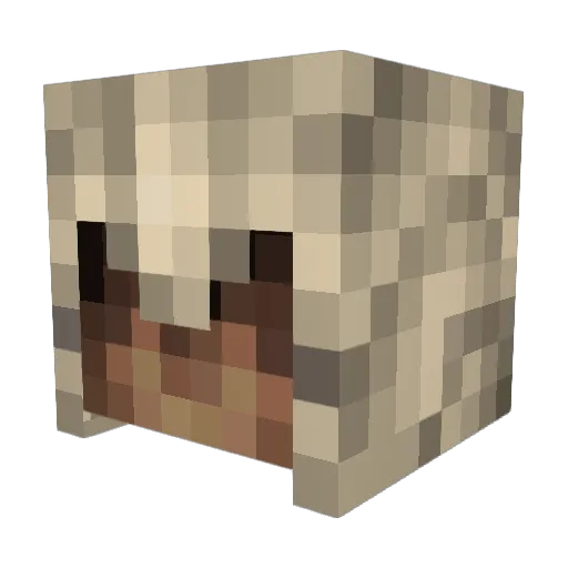 SinbarMC Minecraft avatar head, 3D render