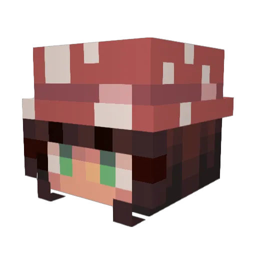 SincerelyMM Minecraft avatar head, 3D render