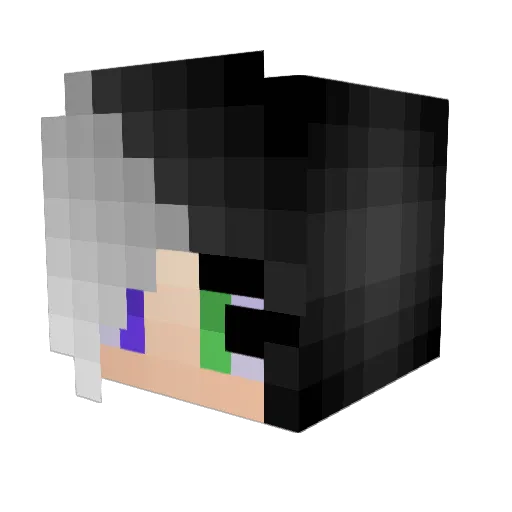 Sindestr0 Minecraft avatar head, 3D render