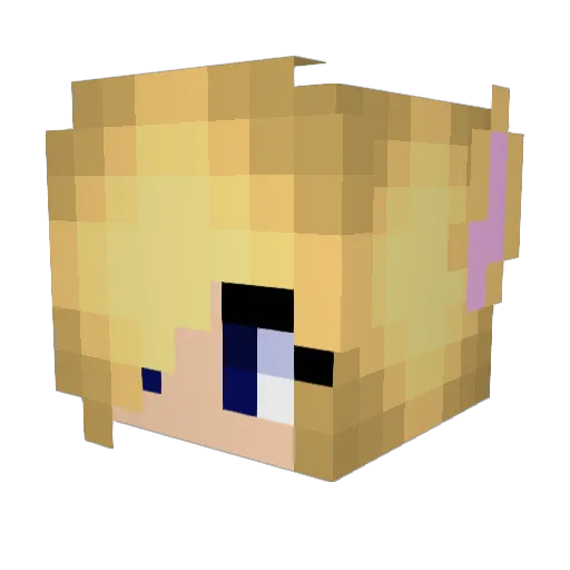 Sindrik8x Minecraft avatar head, 3D render
