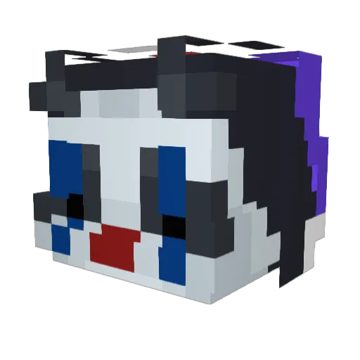 Sine988 Minecraft avatar head, 3D render