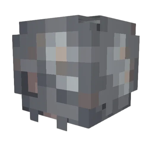 SineTeNihilSum Minecraft avatar head, 3D render