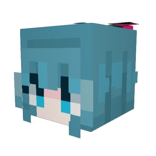 Siner_ Minecraft avatar head, 3D render