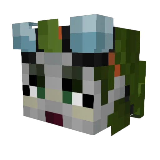 SinfulAngelz Minecraft avatar head, 3D render
