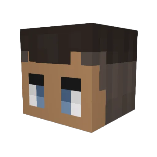 SinfulBan1 Minecraft avatar head, 3D render