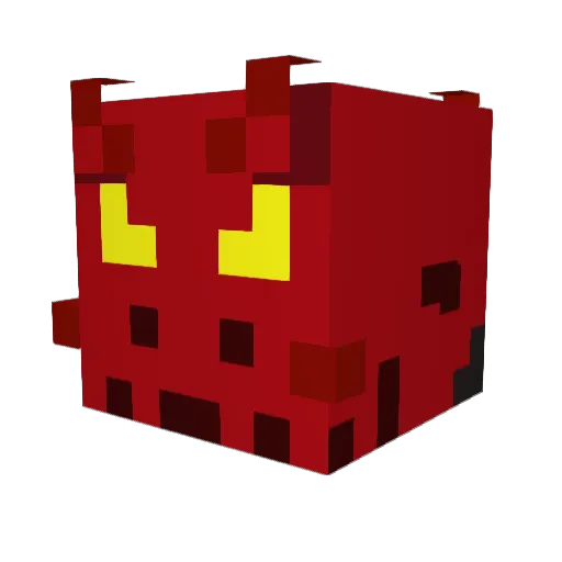 SinfulCharizard Minecraft avatar head, 3D render