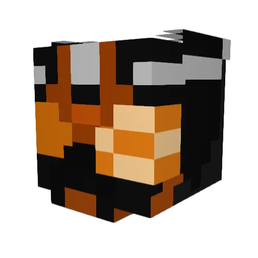 SinfulHakai Minecraft avatar head, 3D render