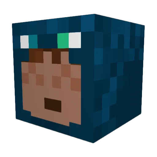 SinfulXanity Minecraft avatar head, 3D render