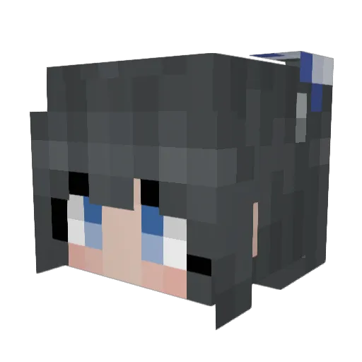 SinfullyStupid Minecraft avatar head, 3D render