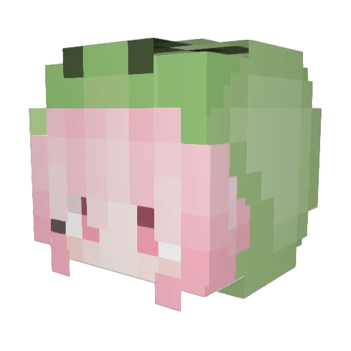 Sinfulx_xMelody Minecraft avatar head, 3D render