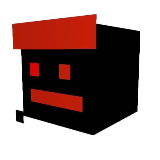SingCharley Minecraft avatar head, 3D render