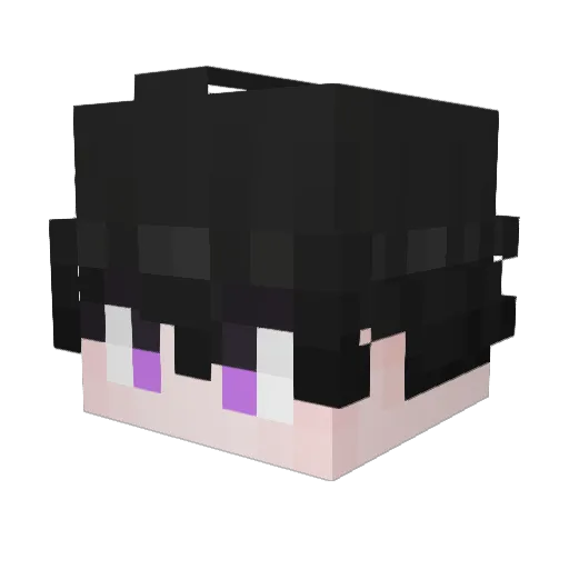 SingNSong Minecraft avatar head, 3D render