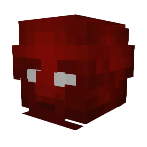 SingPurin Minecraft avatar head, 3D render
