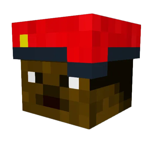 SingalongSnake Minecraft avatar head, 3D render