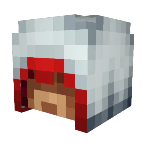 SingerJames Minecraft avatar head, 3D render