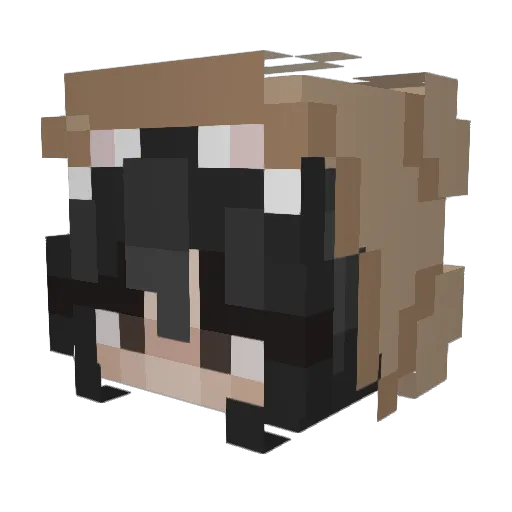 Singergirl8310 Minecraft avatar head, 3D render