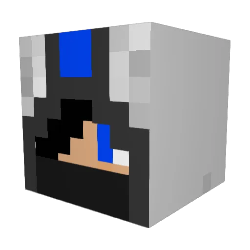 SingingTurtlez Minecraft avatar head, 3D render
