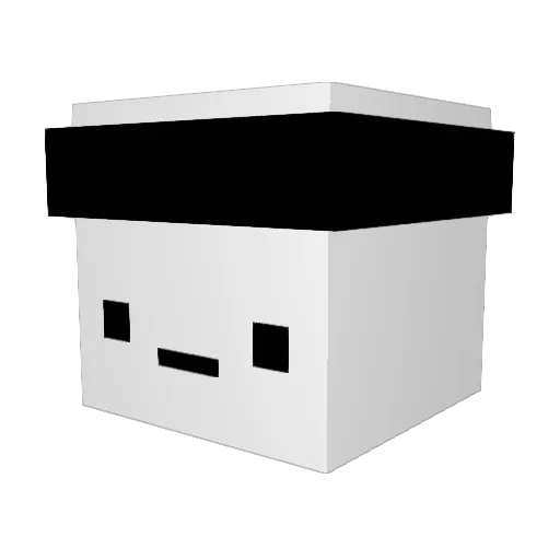 SingleBall Minecraft avatar head, 3D render