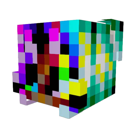 SingleDaddd Minecraft avatar head, 3D render