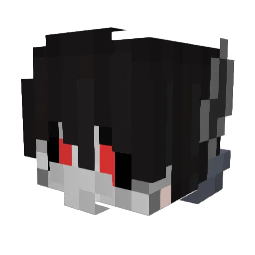 SingleWarrior_HK Minecraft avatar head, 3D render